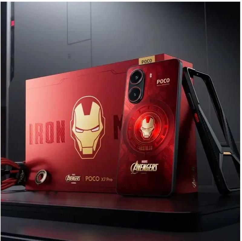 Smartphone Poco_X7_Pro 5G Edição Especial Iron Man 512GB 12GB RAM